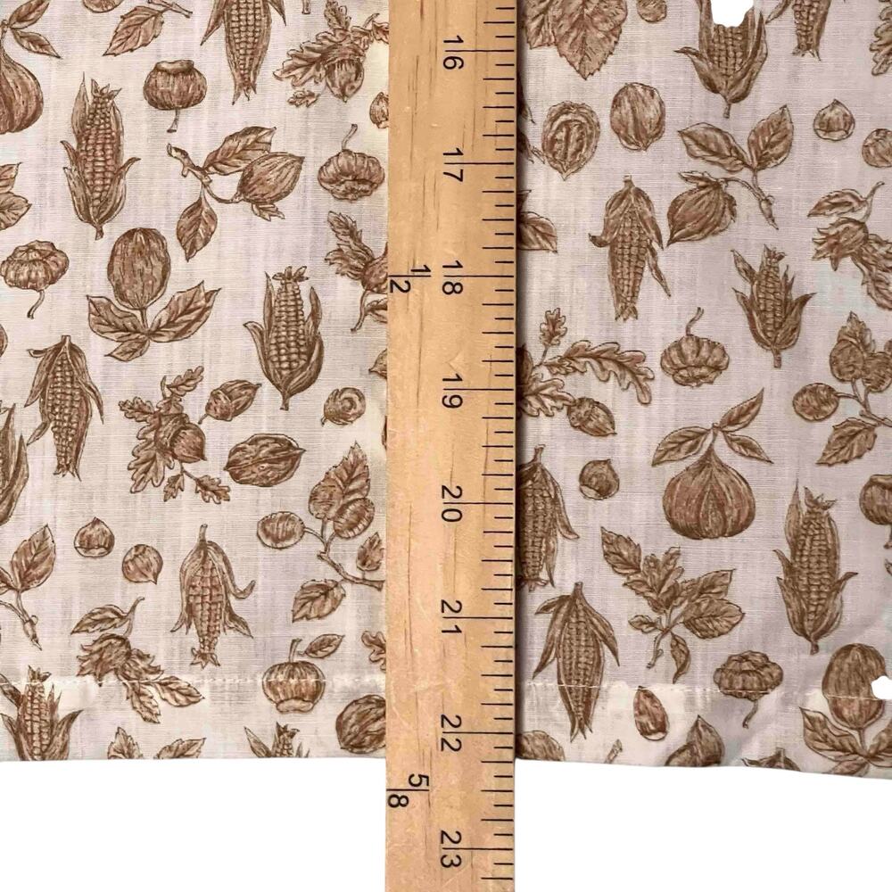 Ship'n Shore Floral Corn Print Short Sleeve Blouse Size 34 Brown & White Resort - Picture 6 of 6